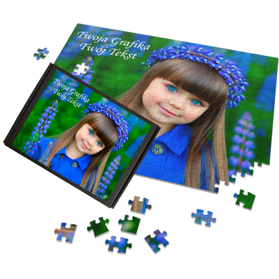 Puzzle Foto z Dowolnym Nadrukiem Zdjęciem Napisem Grafiką Logo A4 110 el